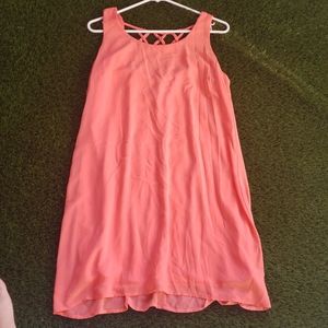 WANT AND NEED Pink Summer Mini Dress